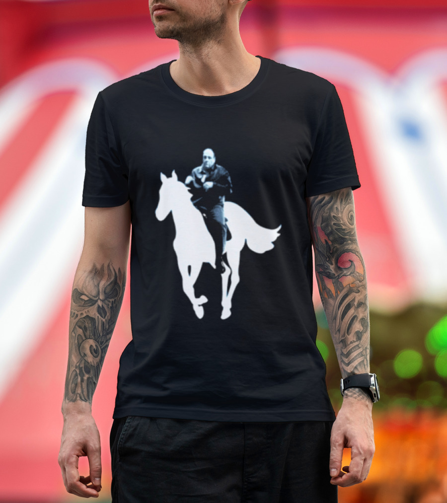 Rogue Co Pie O My Own Summer Millennial Sopranos Iconic Horse Scene T-Shirt