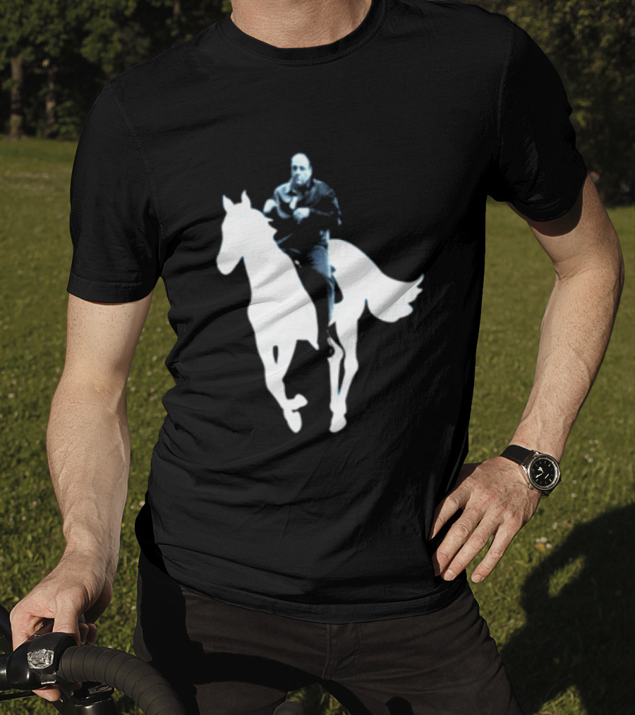 Rogue Co Pie O My Own Summer Millennial Sopranos Iconic Horse Scene T-Shirt