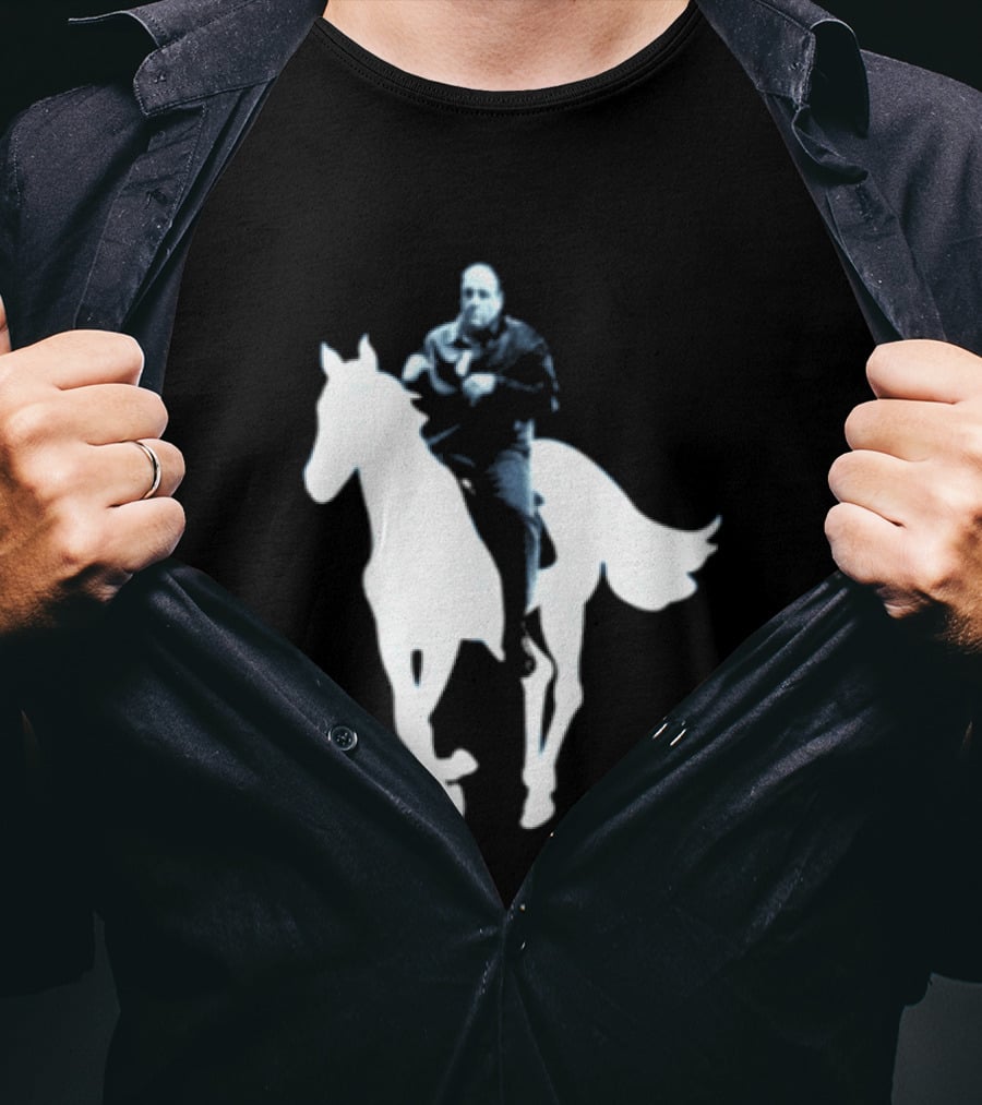 Rogue Co Pie O My Own Summer Millennial Sopranos Iconic Horse Scene T-Shirt