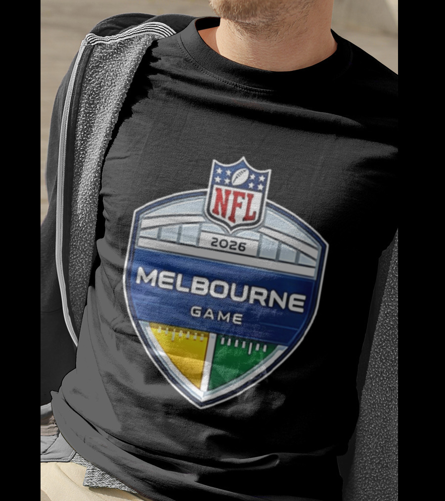 San Francisco 49ers NFL 2026 Melbourne Game Two Sided T-Shirt