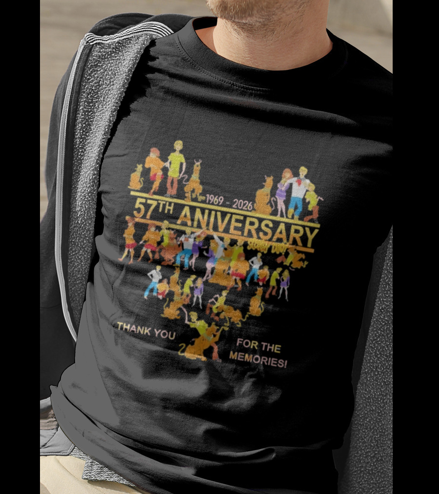 Scooby Doo 57th Anniversary 1969 2026 Thank You For The Memories T-Shirt
