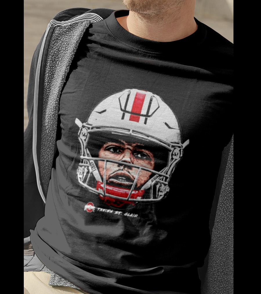 Ohio State Buckeyes Tavien St. Clair Game Face NCAA Football T-Shirt