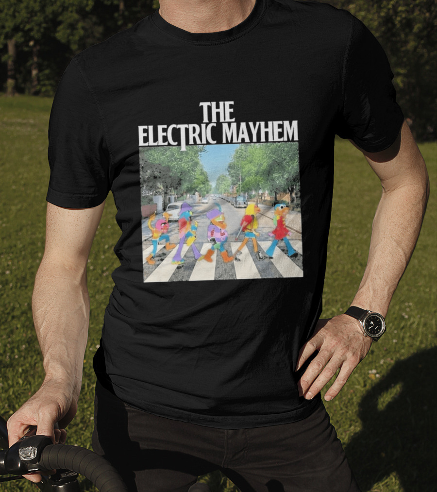 The Electric Mayhem Muppets Abbey Road Crossing Iconic Scene T-Shirt