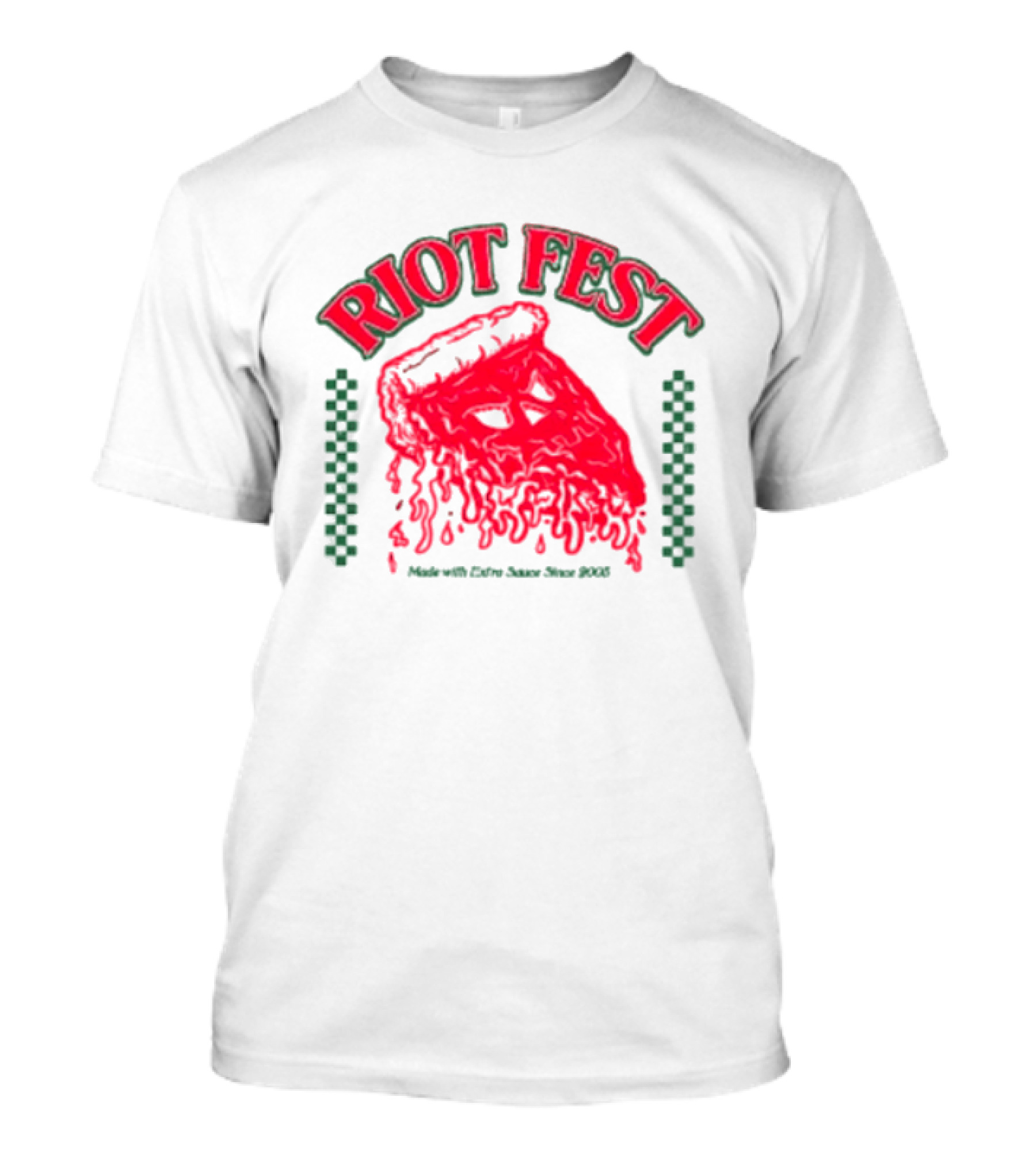 Riot Fest Chicago 2026 Douglass Park September 18 20 Pizza Lineup T-Shirt