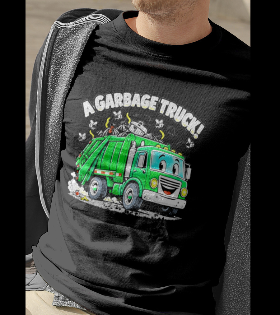 A Garbage Truck Cartoon Animation Fun T-Shirt