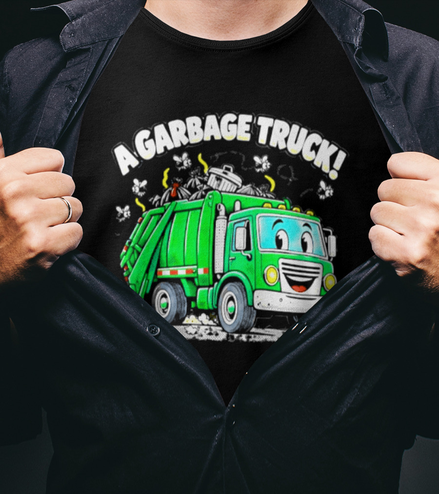 A Garbage Truck Cartoon Animation Fun T-Shirt