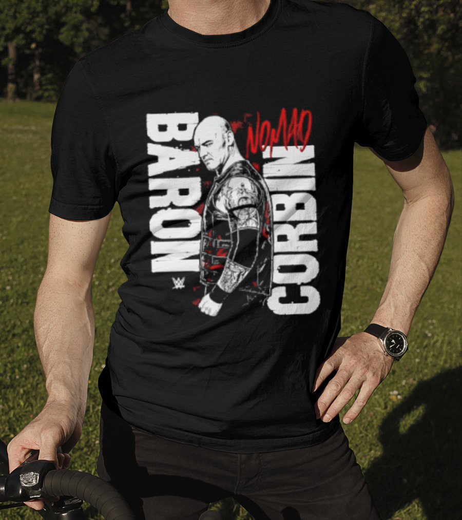 Baron Corbin WWE Nomad Vertical Name Wrestling Superstar T-Shirt