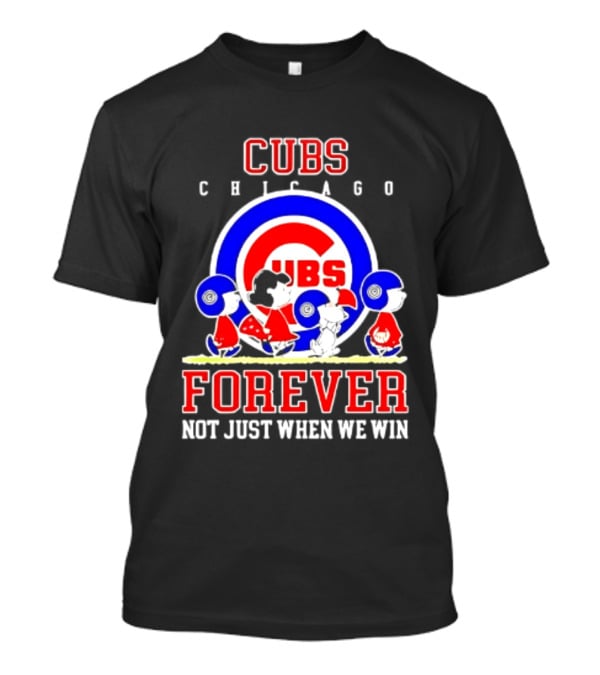 Chicago Cubs Peanuts Abbey Road Forever Not Just When We Win T-Shirt