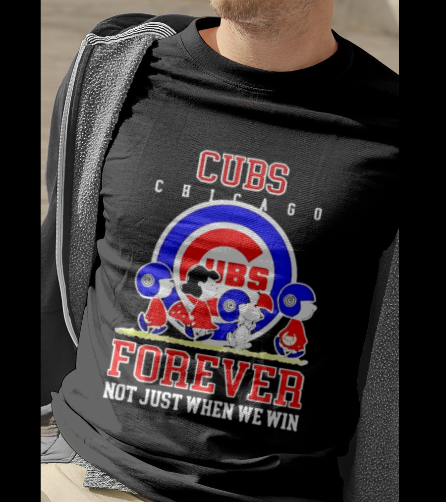 Chicago Cubs Peanuts Abbey Road Forever Not Just When We Win T-Shirt