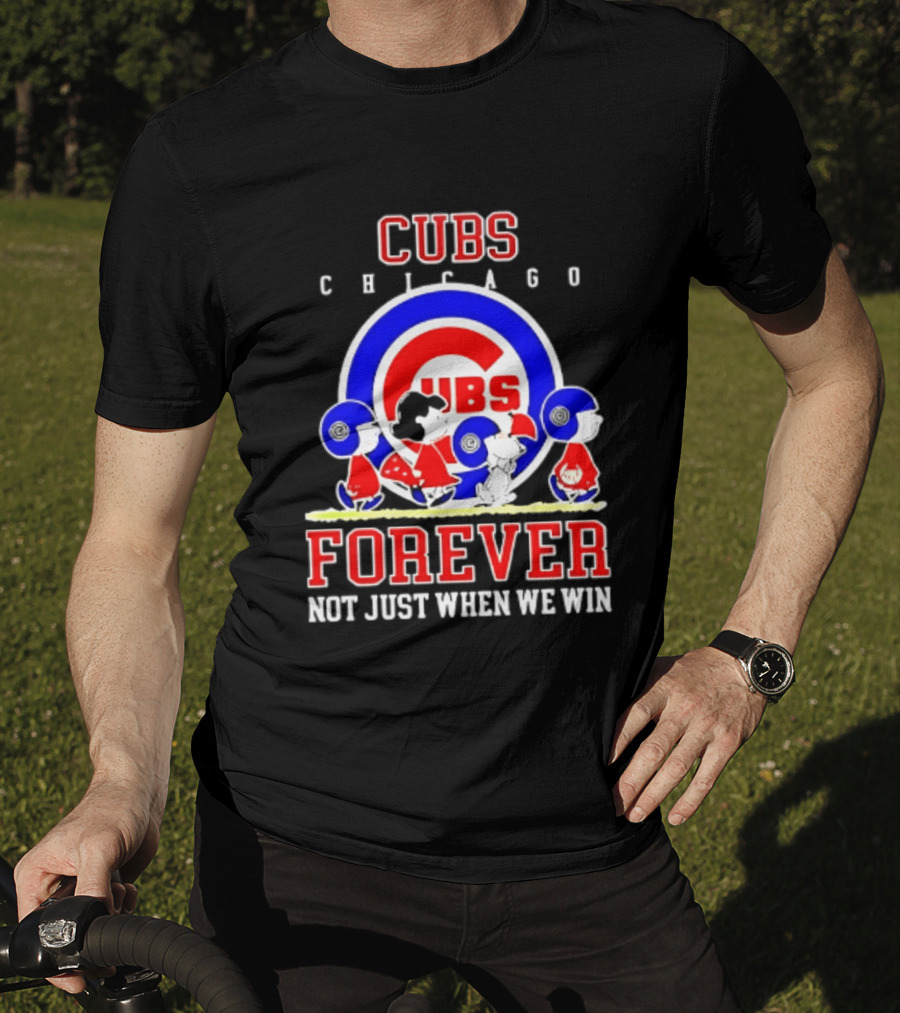 Chicago Cubs Peanuts Abbey Road Forever Not Just When We Win T-Shirt