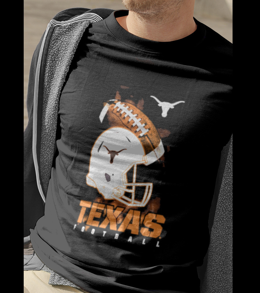 Texas Longhorns Football Helmet Glory NCAA Highlights T-Shirt
