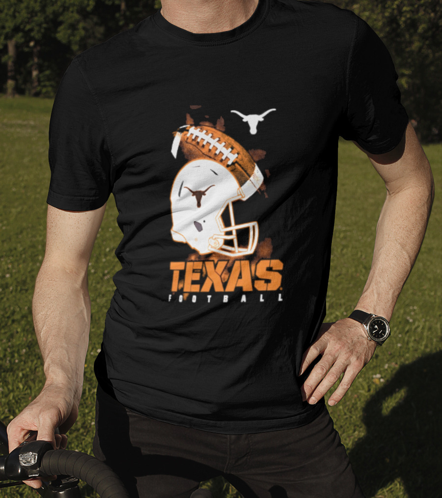 Texas Longhorns Football Helmet Glory NCAA Highlights T-Shirt
