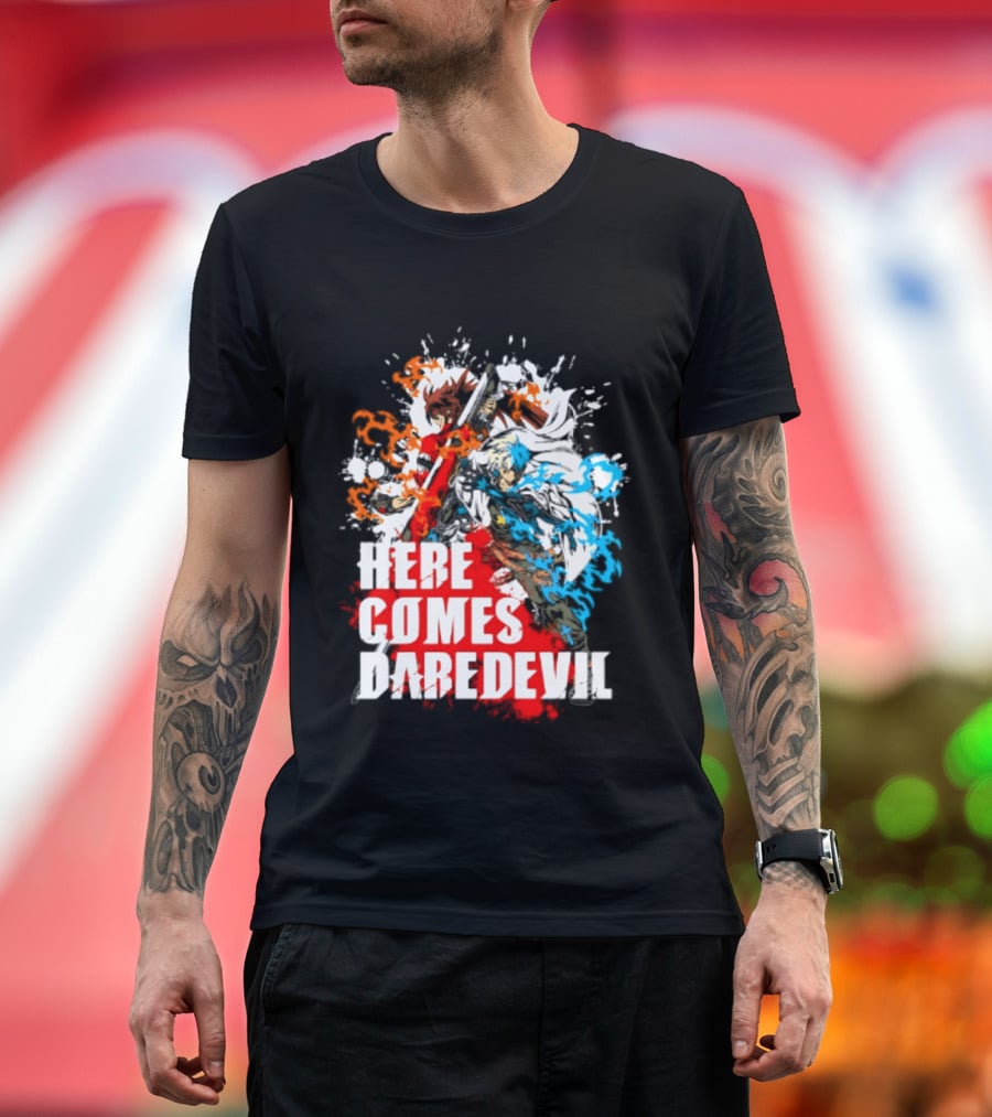 Here Comes Daredevil Guilty Sol Badguy Vibrant Splash T-Shirt