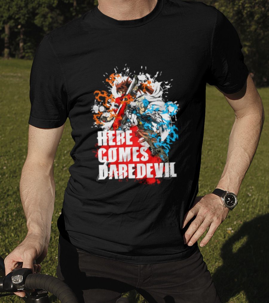 Here Comes Daredevil Guilty Sol Badguy Vibrant Splash T-Shirt