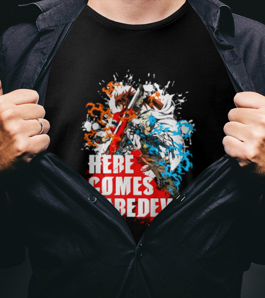 Here Comes Daredevil Guilty Sol Badguy Vibrant Splash T-Shirt