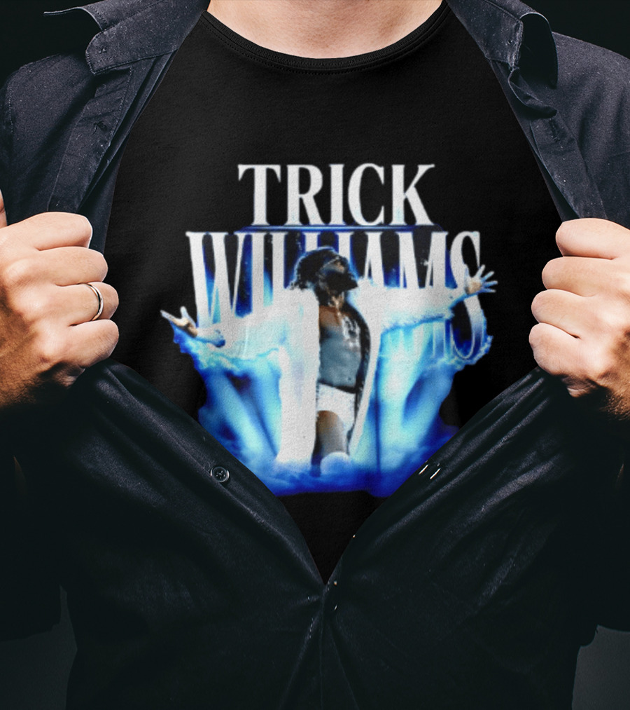 Trick Williams WWE Fur Coat Iconic Entrance T-Shirt