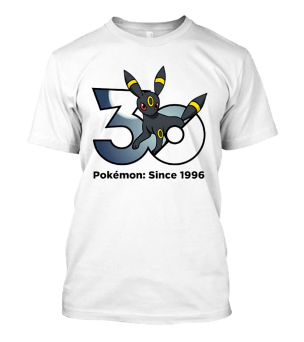 Umbreon Pokemon 30th Anniversary 1996 Celebration T-Shirt