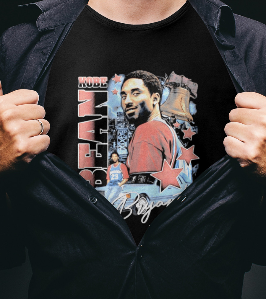 Kobe Bean Bryant Philadelphia Liberty Bell Vintage Style 23 Jersey Retro 76ers T-Shirt