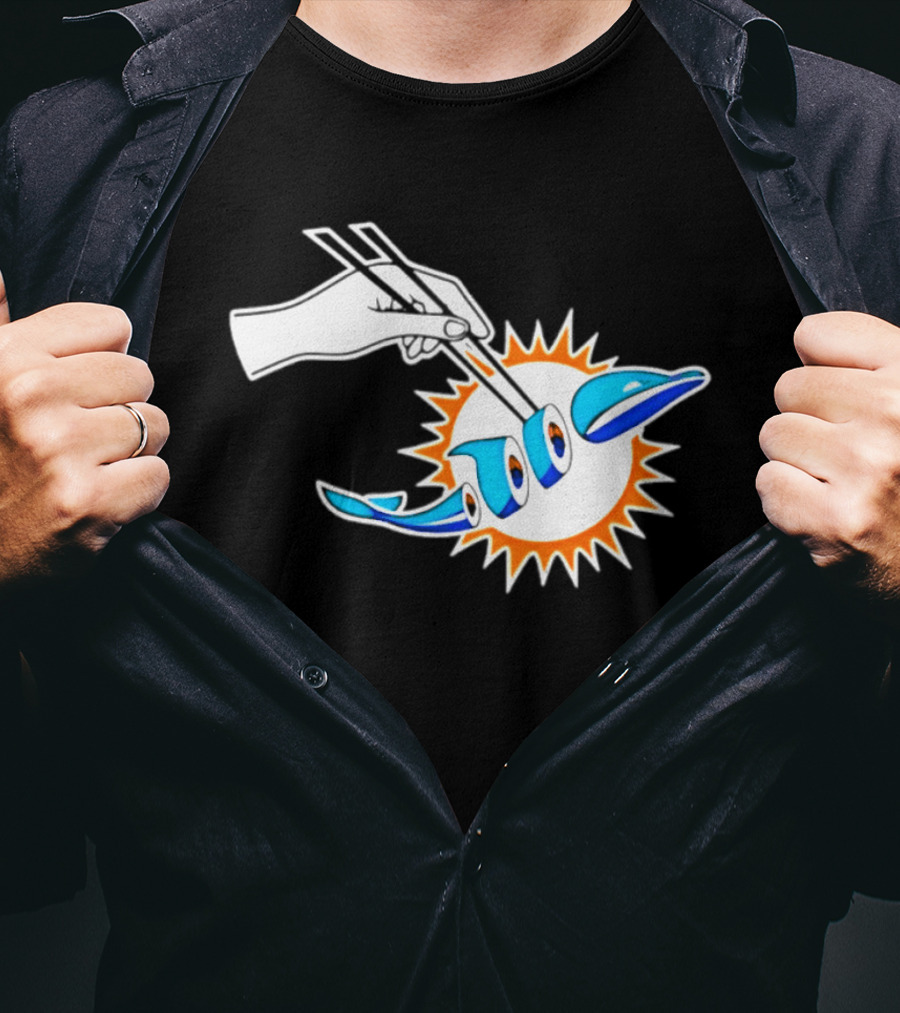 Maxx Crosby Las Vegas Raiders Sushi Miami Dolphin T-Shirt