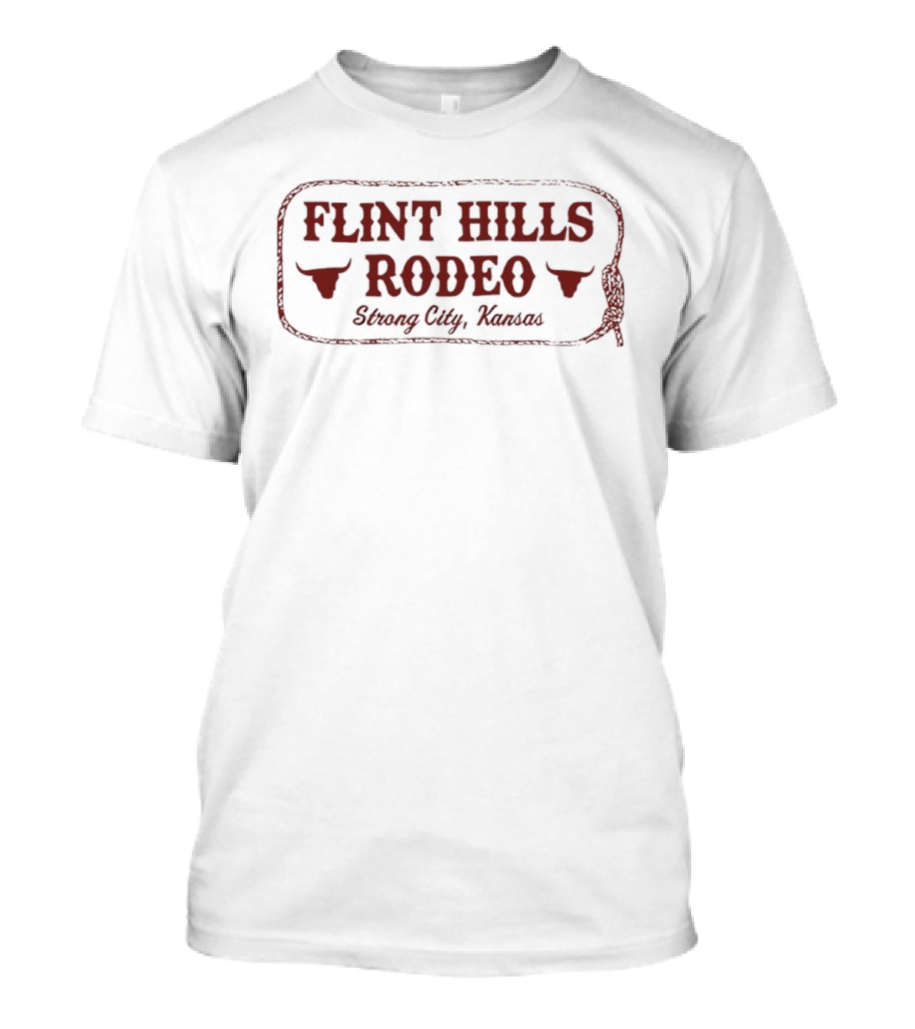 Flint Hills Rodeo Strong City Kansas Rustic Western T-Shirt