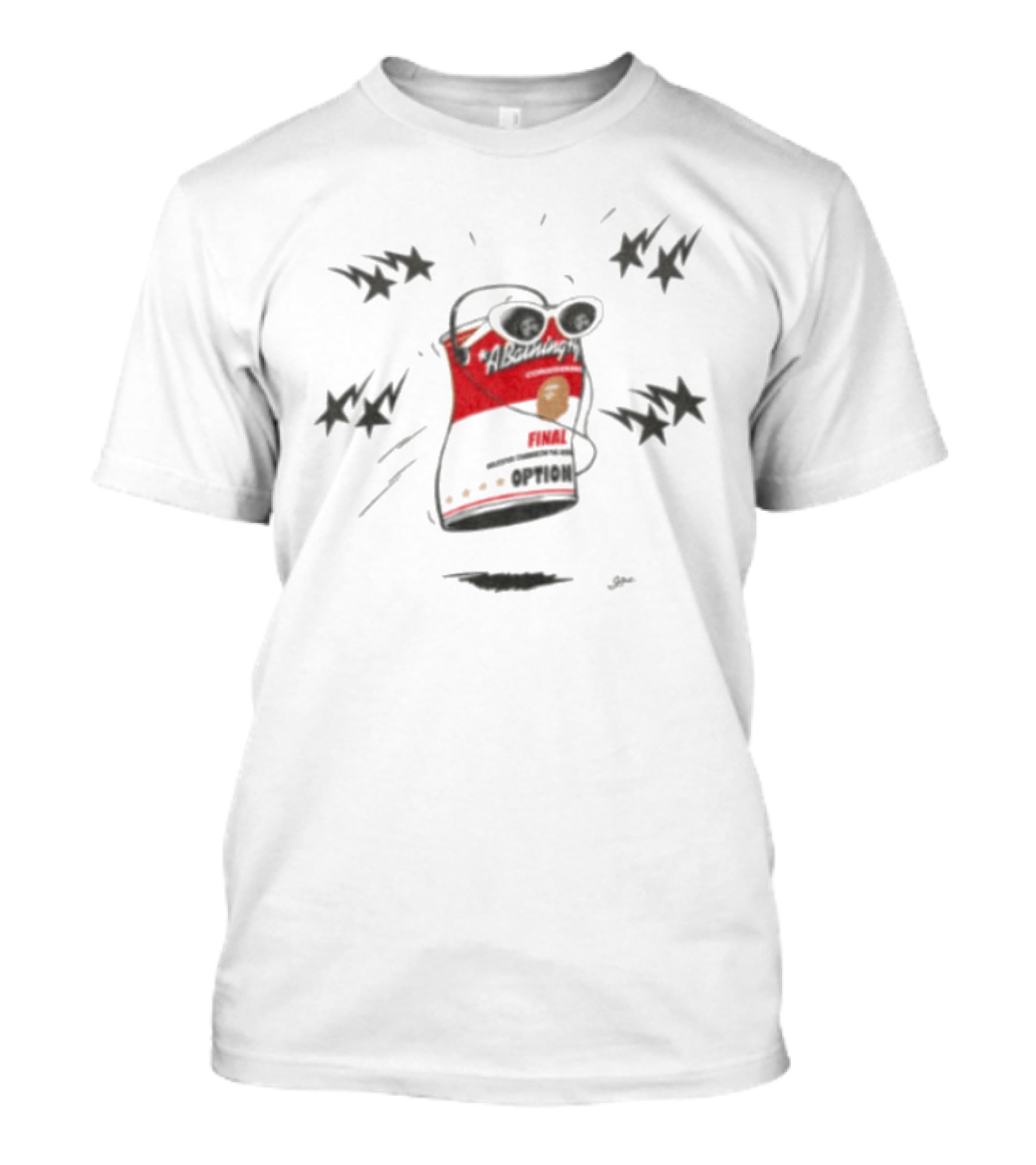 Hbx Store Saint Mxxxxxx Bape Collaboration With Dancing Can T-Shirt