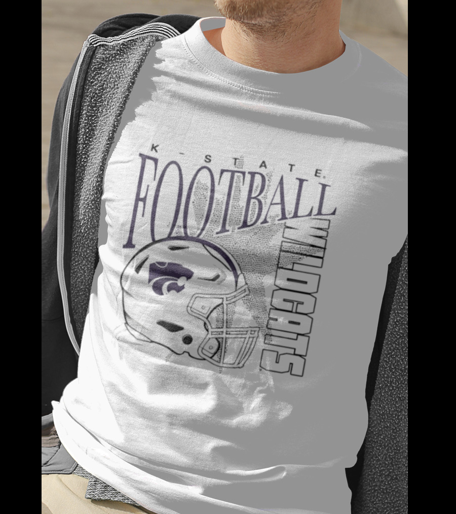K State Wildcats Football Helmet T-Shirt