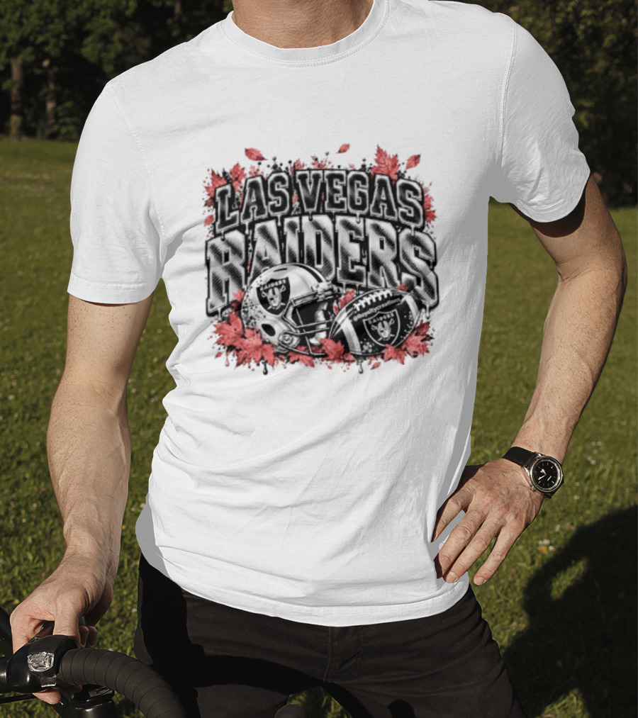 Las Vegas Raiders Football Helmet Blood Red Halloween 2026 T-Shirt