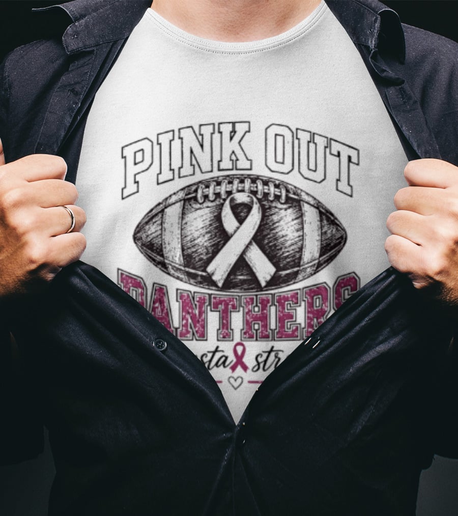 Plano East Pink Out Panthers Krysta Strong T-Shirt