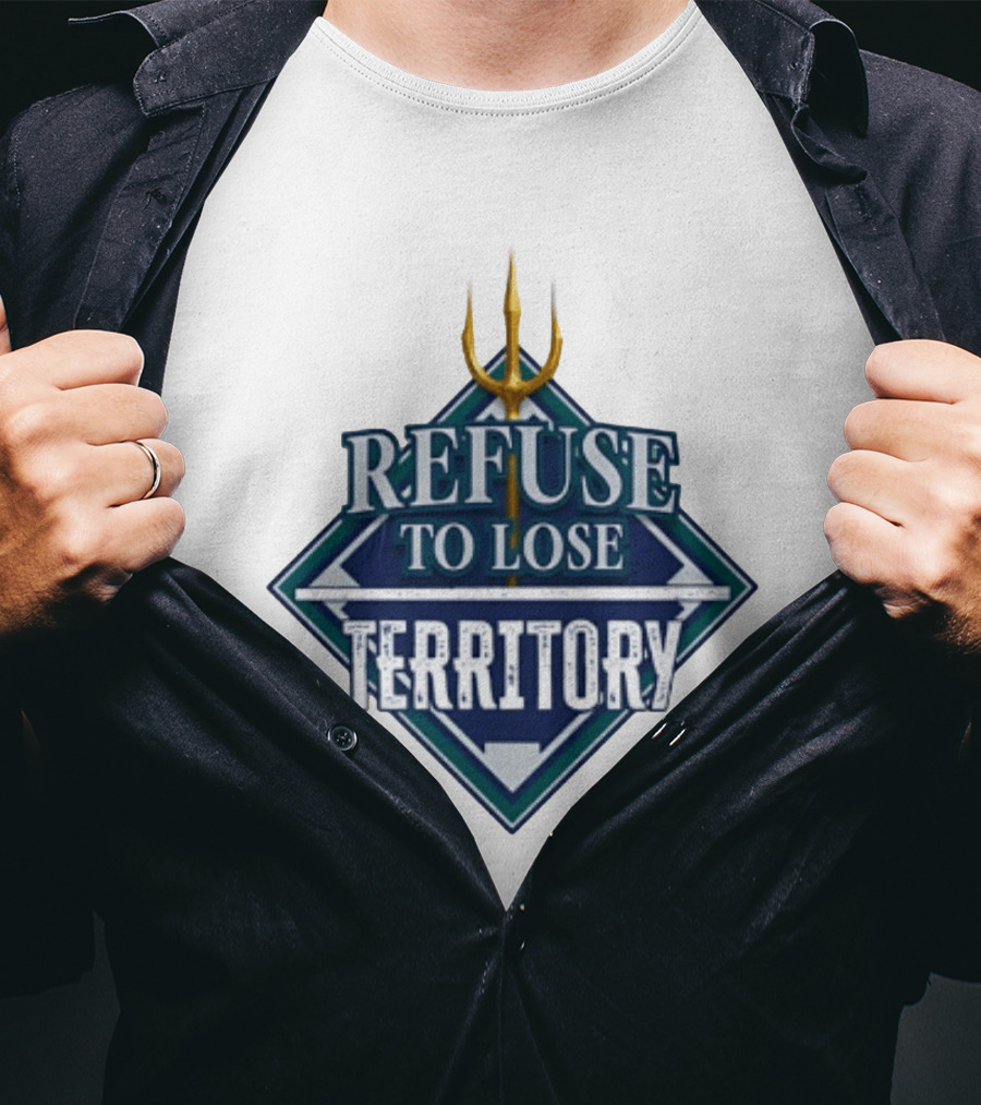 Seattle Seahawks Refuse To Lose Territory Trident T-Shirt