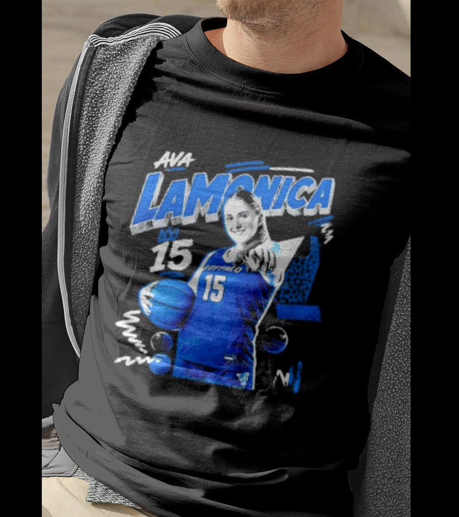 Ava LaMonica 15 Buffalo Bulls NCAA Women's Basketball Player Jersey Number T-Shirt