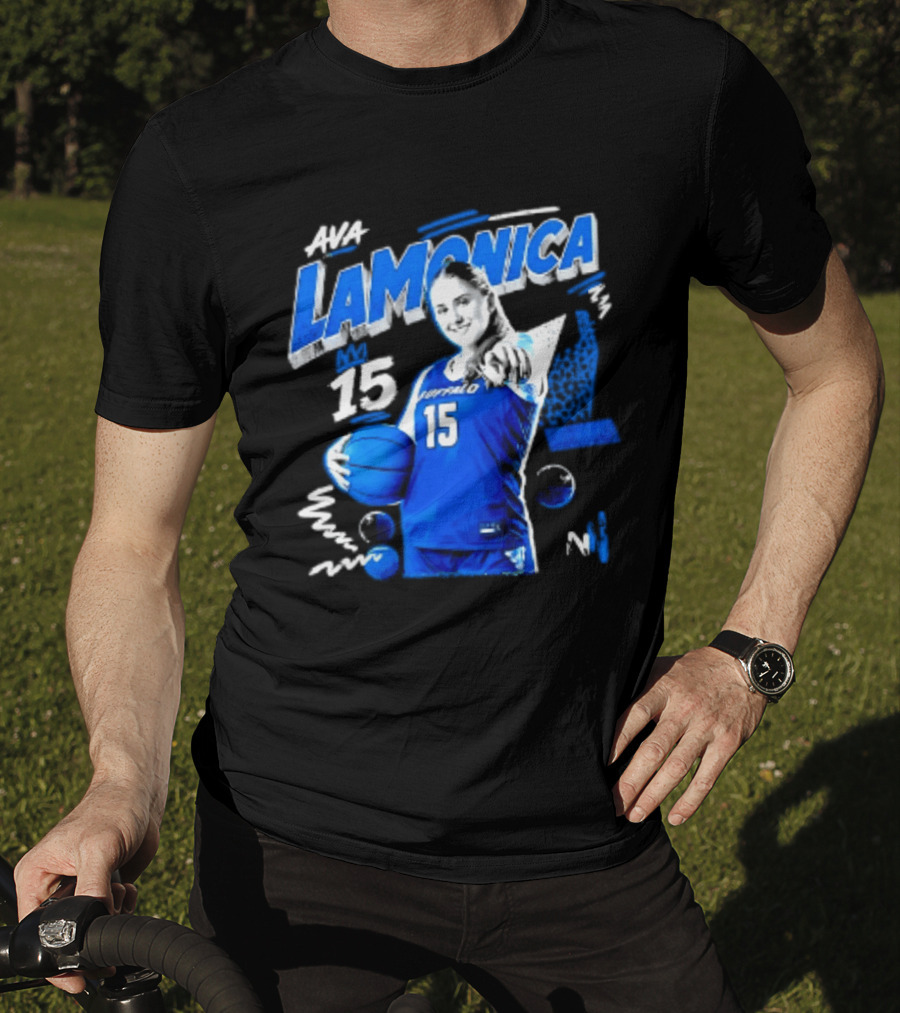 Ava LaMonica 15 Buffalo Bulls NCAA Women's Basketball Player Jersey Number T-Shirt