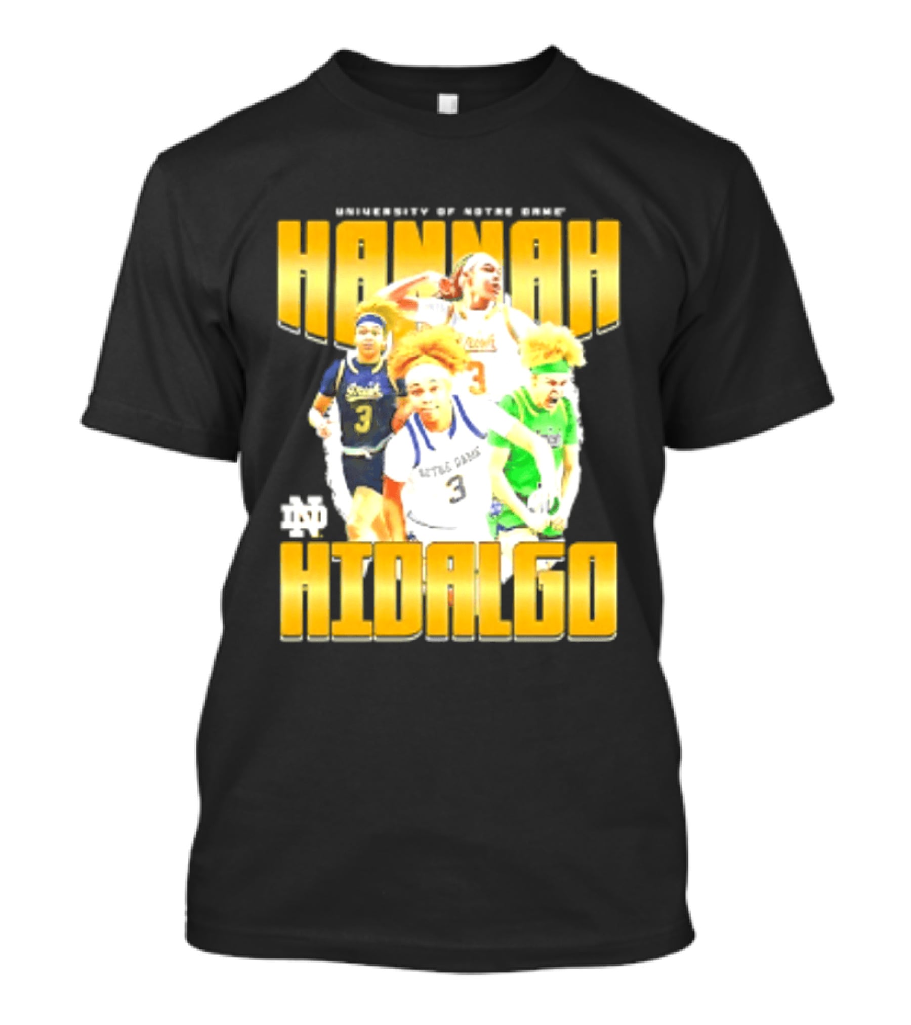 University Of Notre Dame Hannah Hidalgo Ncaa Women's Basketball T-Shirt