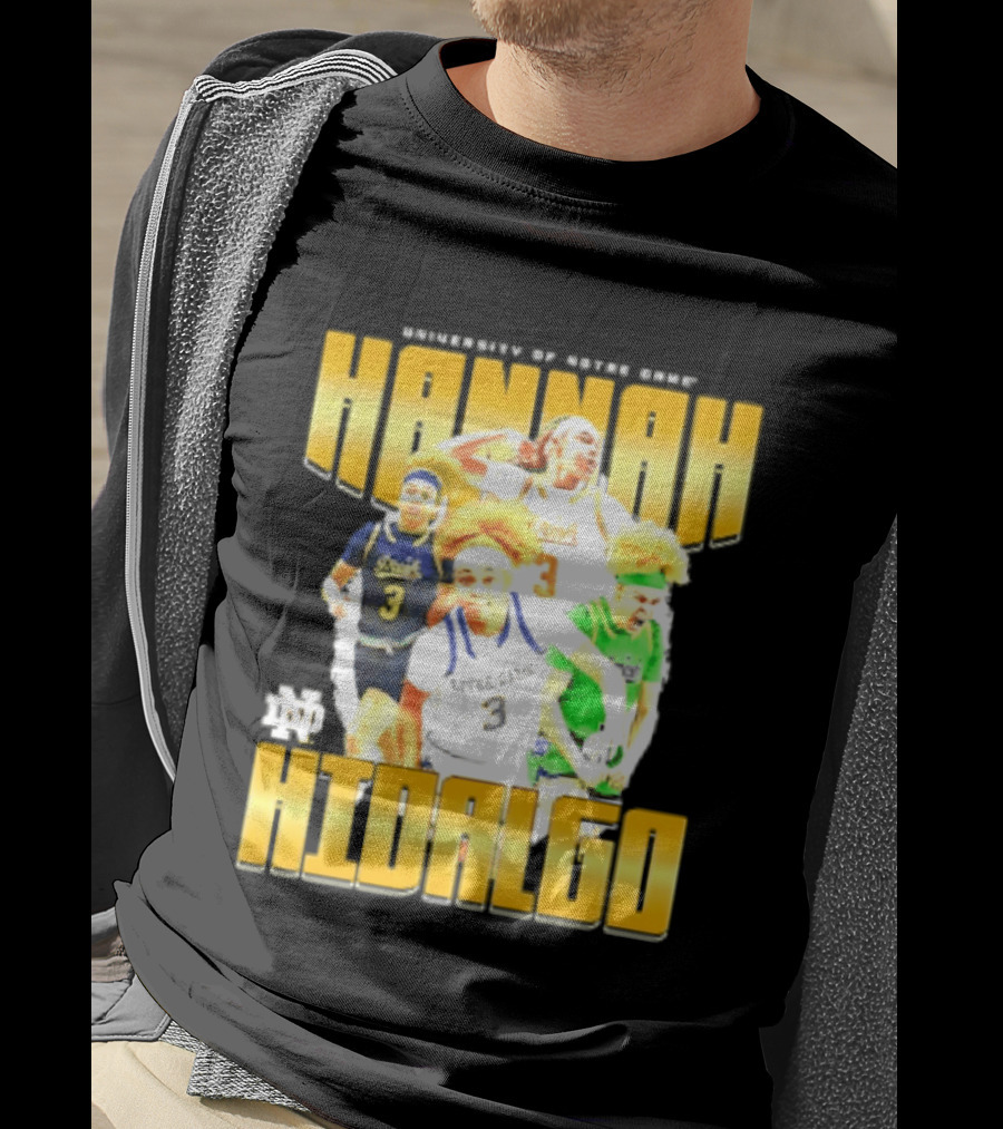 University Of Notre Dame Hannah Hidalgo Ncaa Women's Basketball T-Shirt