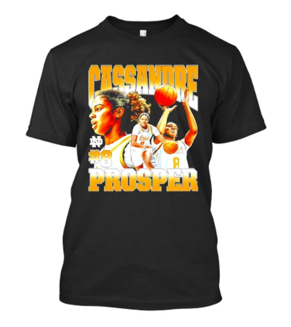Cassandre Prosper 0 Notre Dame Women's Basketball 8 NCAA Player T-Shirt
