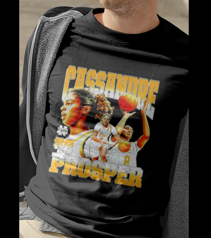 Cassandre Prosper 0 Notre Dame Women's Basketball 8 NCAA Player T-Shirt