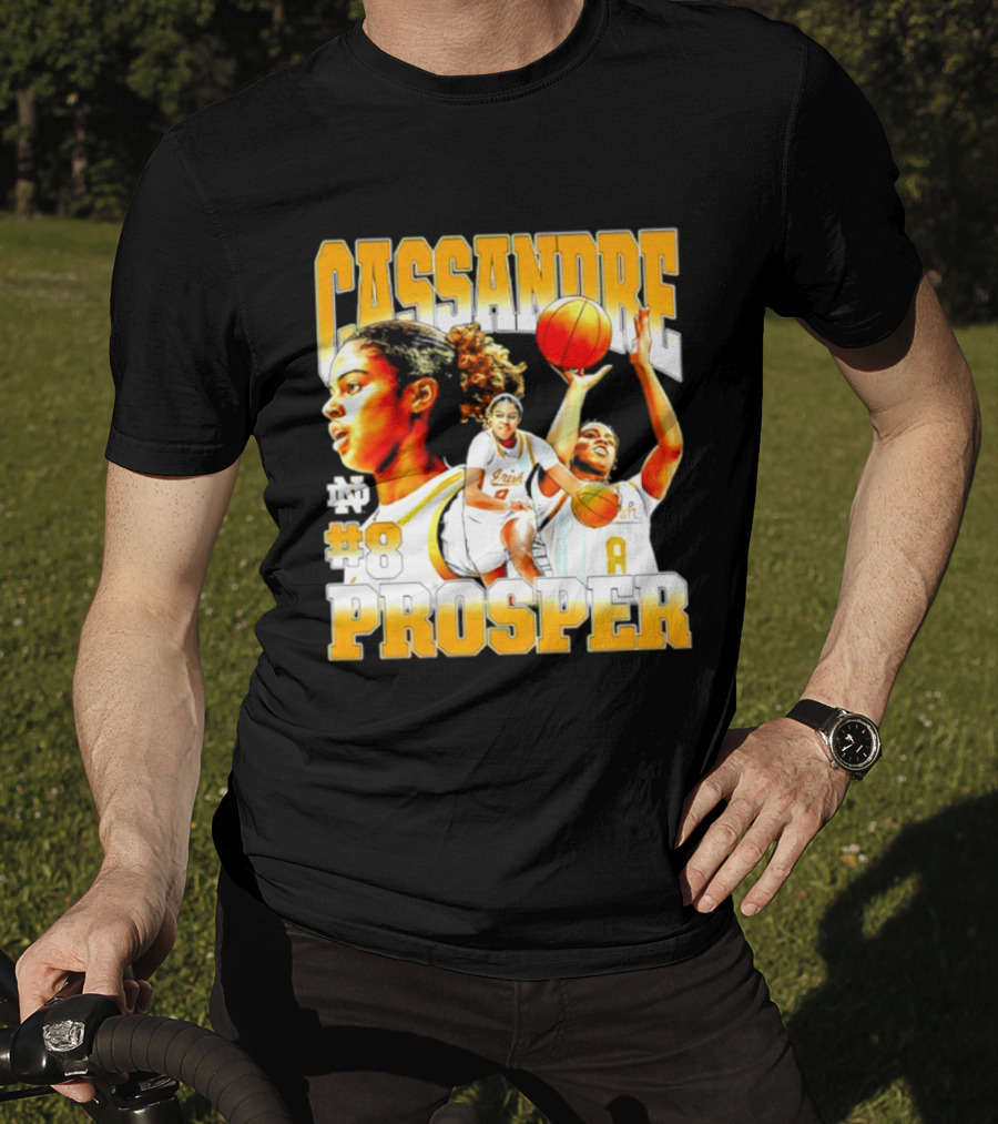 Cassandre Prosper 0 Notre Dame Women's Basketball 8 NCAA Player T-Shirt
