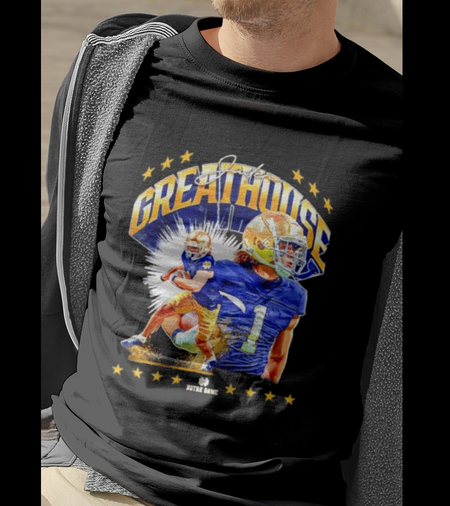 Jaden Greathouse Notre Dame NCAA Football Player Number 1 T-Shirt