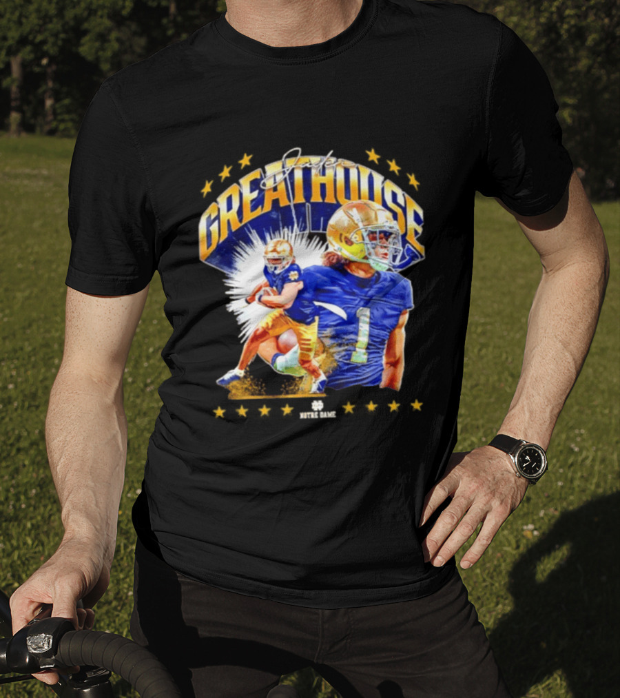 Jaden Greathouse Notre Dame NCAA Football Player Number 1 T-Shirt