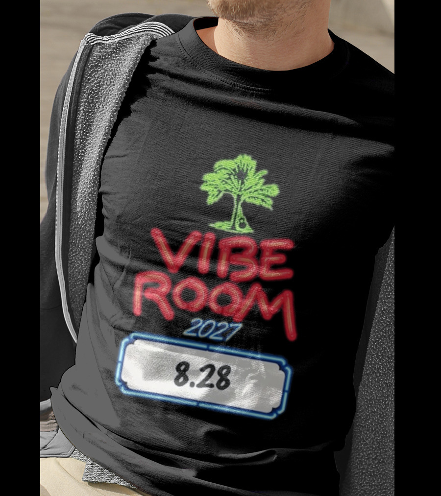 Kenny Chesney Vibe Room 8 28 2027 Tour Date Palm Tree T-Shirt