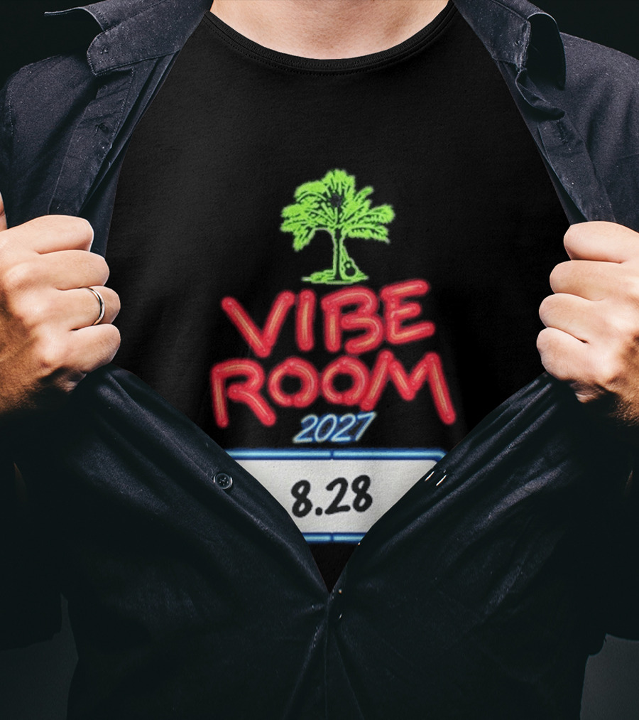 Kenny Chesney Vibe Room 8 28 2027 Tour Date Palm Tree T-Shirt