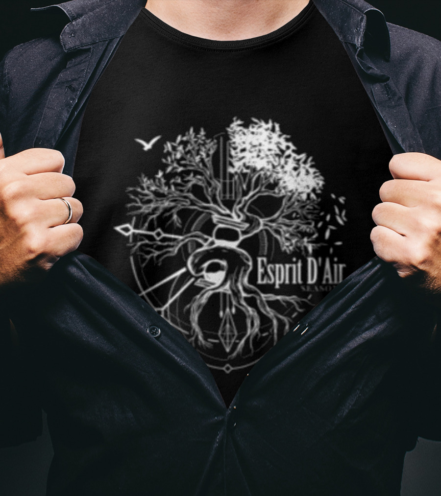 Esprit D'air Seasons Tree Faded Black T-Shirt