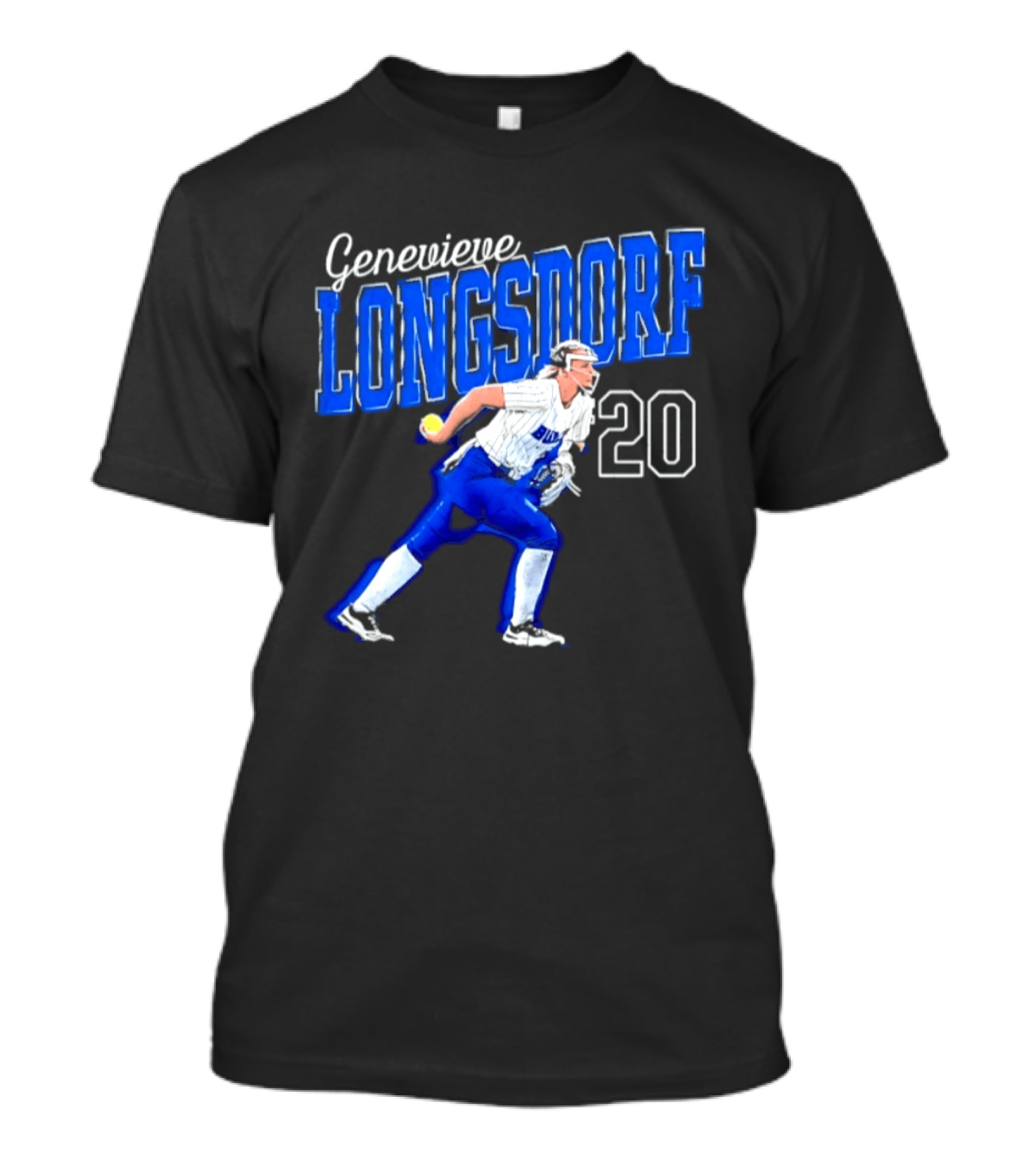 Genevieve Longsdorf 20 Buffalo Bulls NCAA Softball Player T-Shirt