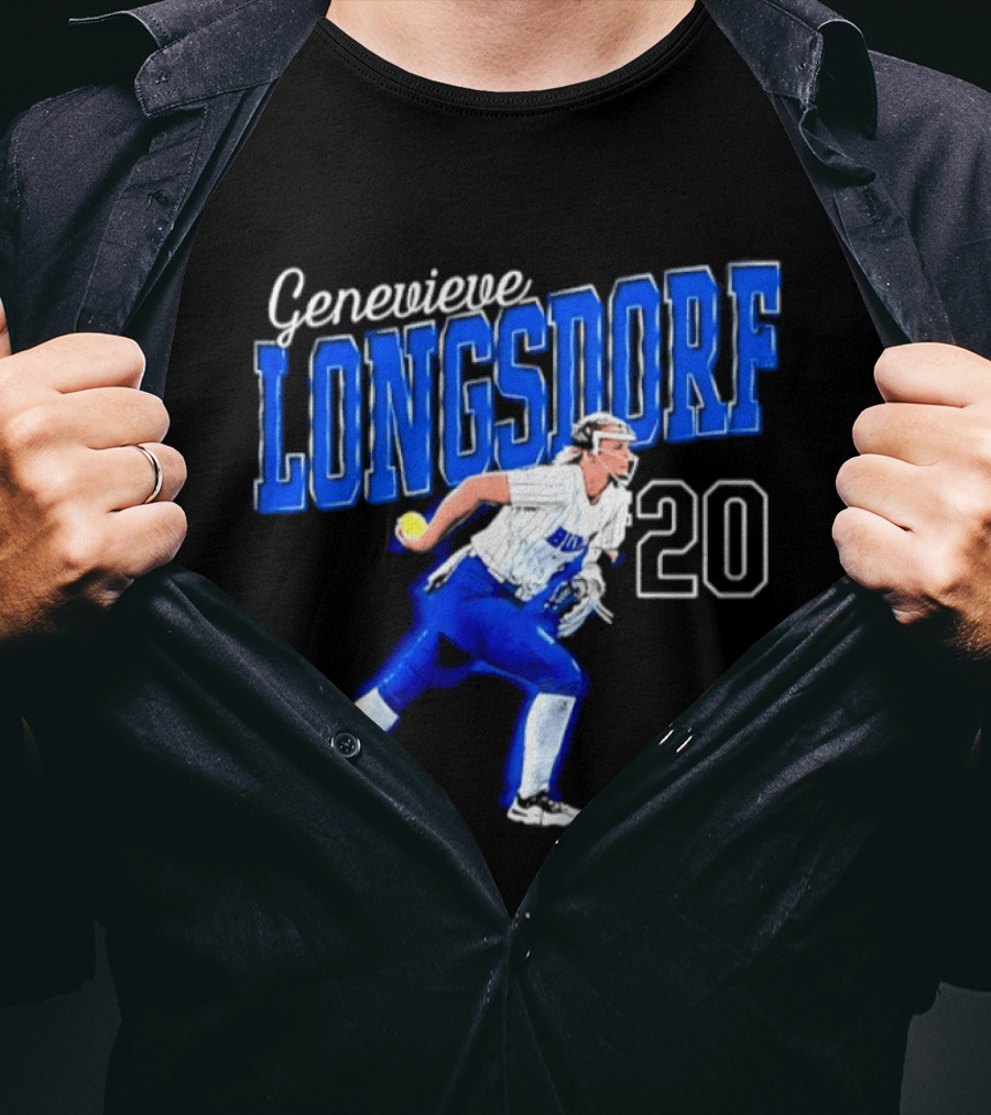 Genevieve Longsdorf 20 Buffalo Bulls NCAA Softball Player T-Shirt
