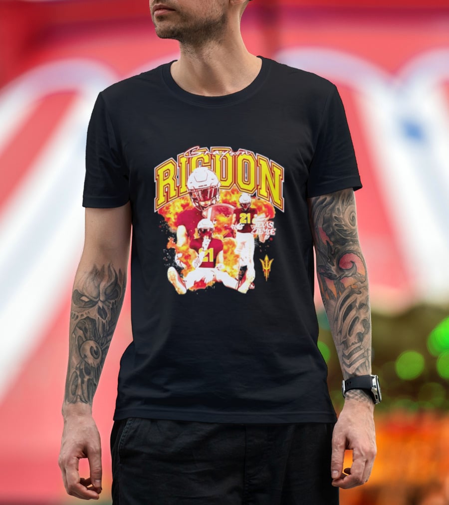 Grayson Rigdon 21 Arizona State Texas Tempe Football Player T-Shirt