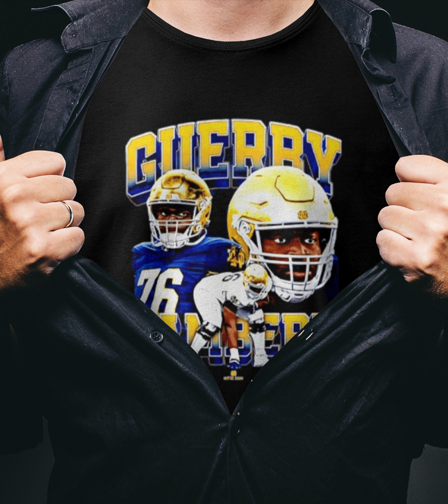 Guerby Lambert 76 Notre Dame NCAA Football Player T-Shirt