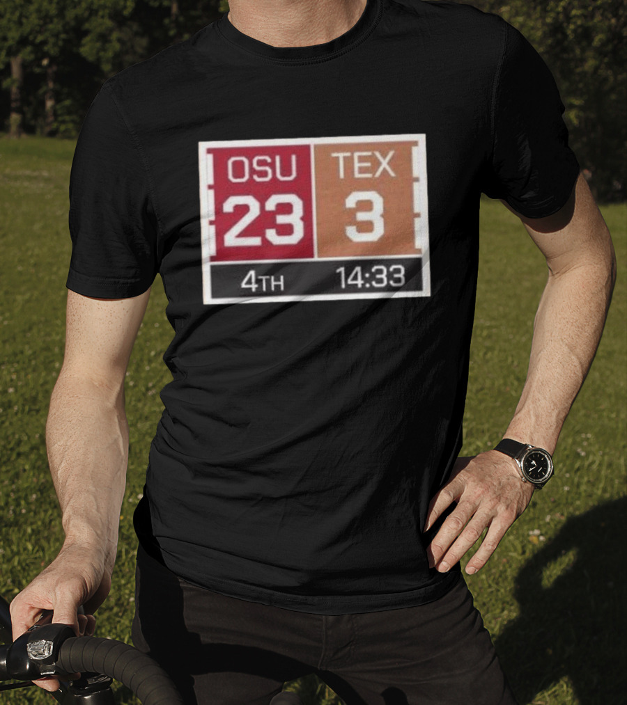 Ohio State Buckeyes Vs Texas Longhorns Scoreboard Comeback Victory 2026 T-Shirt