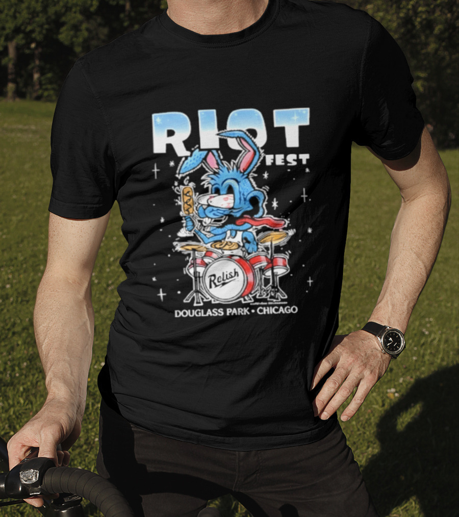 Riot Fest 2026 Douglass Park Chicago Exclusive Bunny Drummer September 18 20 2026 T-Shirt