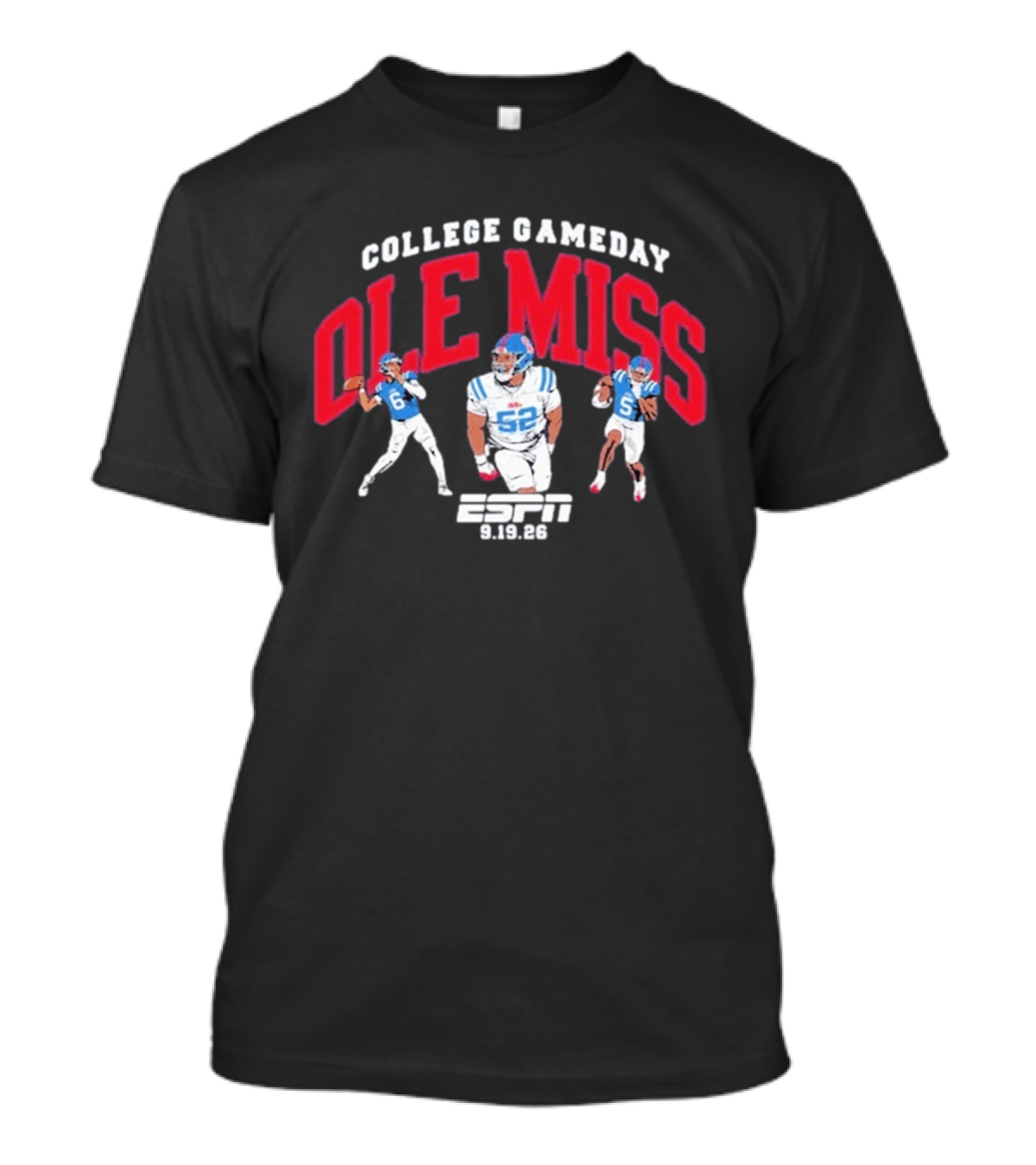 Ole Miss College Gameday Espn September 19 2026 T-Shirt
