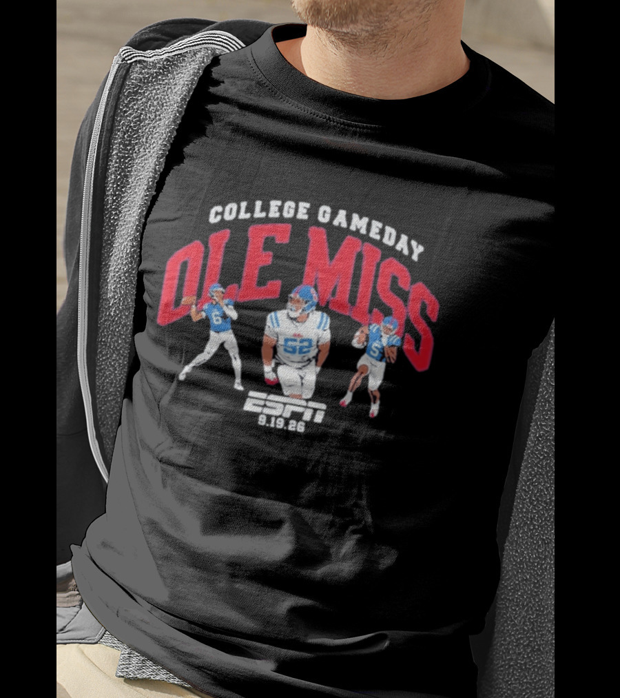 Ole Miss College Gameday Espn September 19 2026 T-Shirt