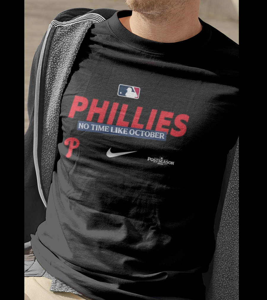 Philadelphia Phillies No Time Like October 2026 MLB Postseason Nike T-Shirt